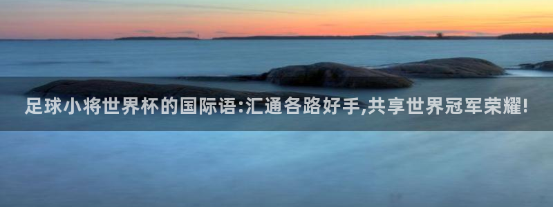 足球世界杯:足球小将世界杯的国际语:汇通各路好手,共享世界冠军荣耀!